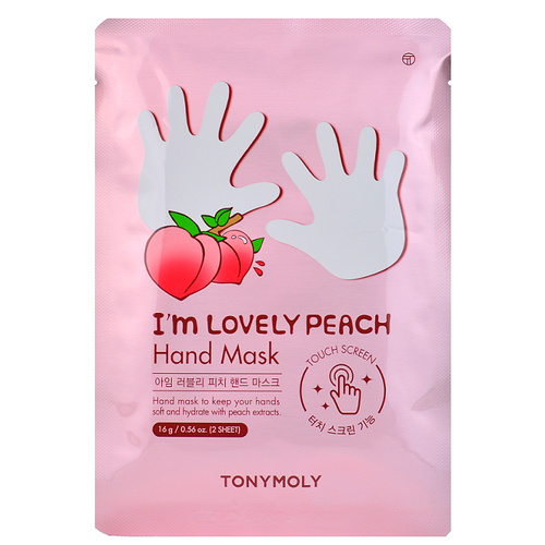 Tony Moly I'm Lovely Peach Hand Mask -- Shop KBeauty Canada USA -- Chuusi.ca
