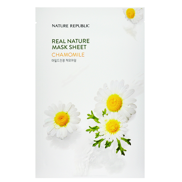 NATURE REPUBLIC Real Nature Mask Sheet - Chamomile | Shop Korean Sheet Masks in Canada & USA at Chuusi.ca