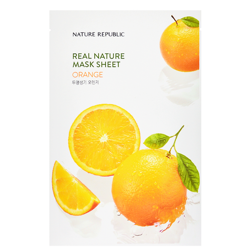 NATURE REPUBLIC Real Nature Mask Sheet - Orange | Shop Korean Sheet Masks in Canada & USA at Chuusi.ca