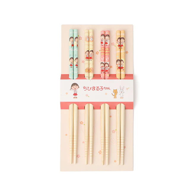 Cartoon Bamboo Chopsticks - Chibi Maruko-chan (1set)