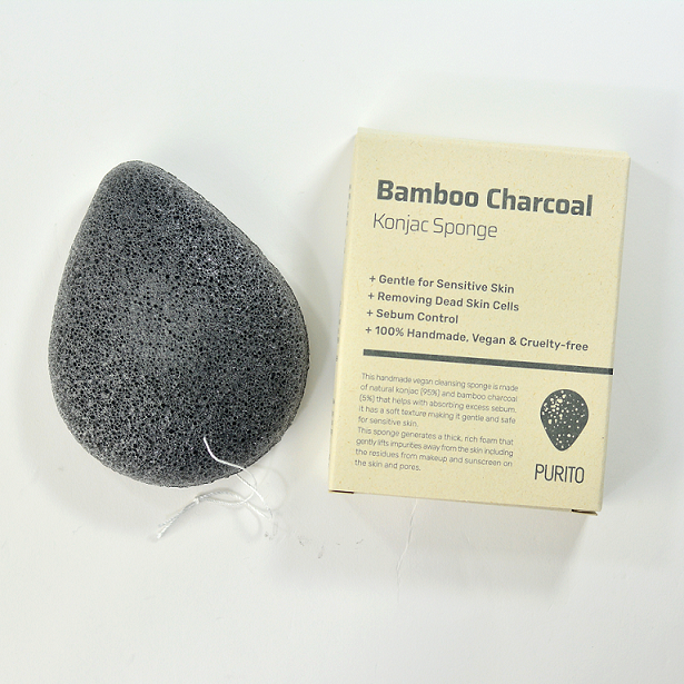 Bamboo Charcoal Konjac Sponge (1pc)