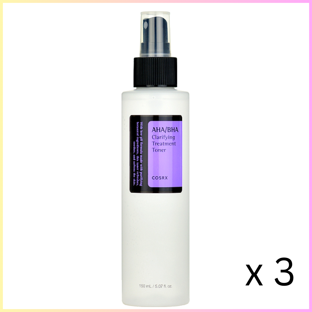 AHA/BHA Clarifying Treatment Toner 150ml (x3pc bundle)