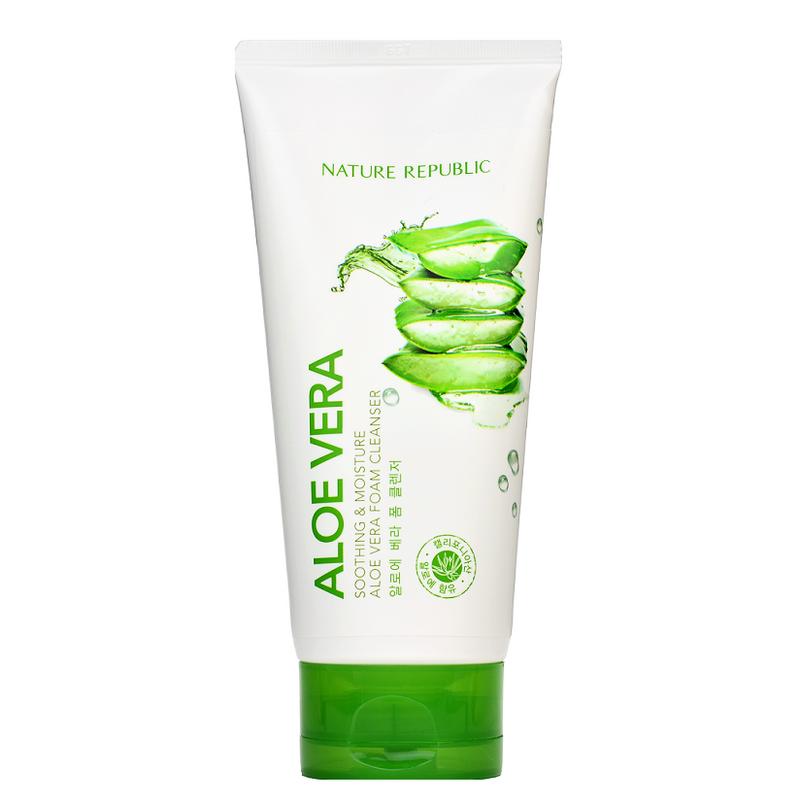 NATURE REPUBLIC Soothing & Moisture Aloe Vera Foam Cleanser | Shop Nature Republic in Canada & USA at Chuusi.ca