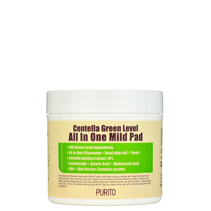 Purito Centella Green Level All In One Mild Pad -- Shop Korean Japanese Taiwanese skincare in Canada & USA at Chuusi.ca