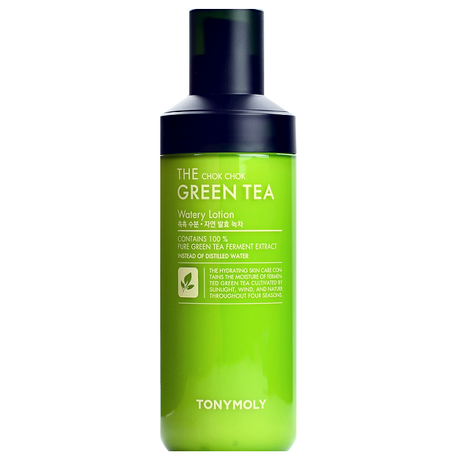 TONY MOLY The Chok Chok Green Tea Watery Lotion | Shop Tony Moly Korean skincare cosmetics in Canada & USA at Chuusi.ca