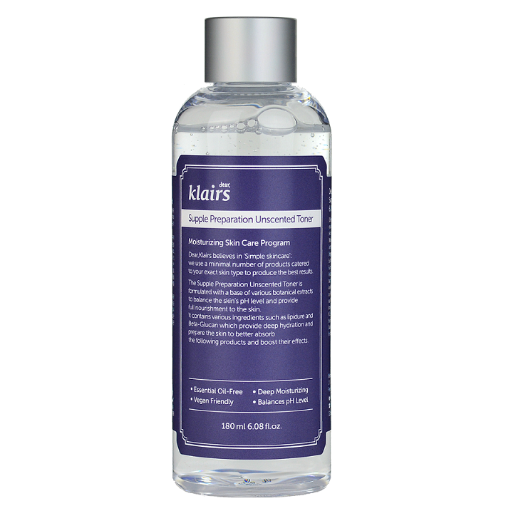 KLAIRS Supple Preparation Unscented Toner -- Shop Korean Japanese Taiwanese skincare in Canada & USA at Chuusi.ca