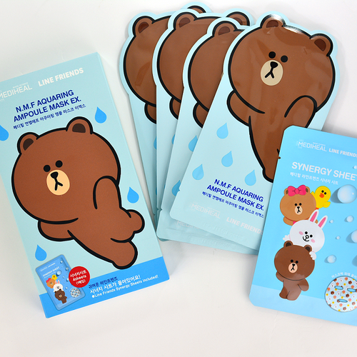 Mediheal Line Friends N.M.F Aquaring Ampoule Mask EX. -- Shop KBeauty Canada USA -- Chuusi.ca