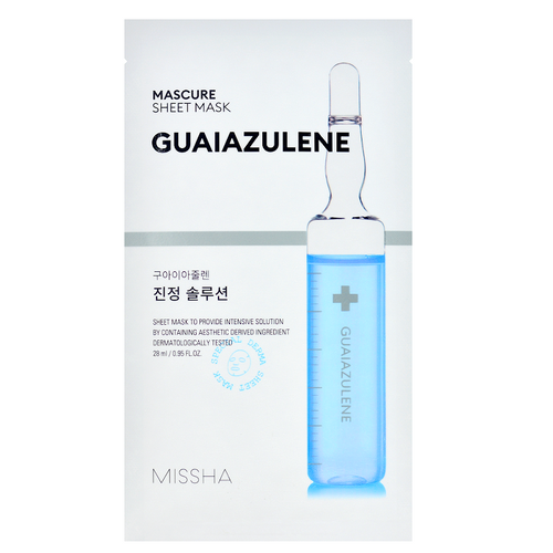 MISSHA Mascure Calming Solution Sheet Mask - Guaiazulene -- Shop Korean Japanese Taiwanese skincare in Canada & USA at Chuusi.ca