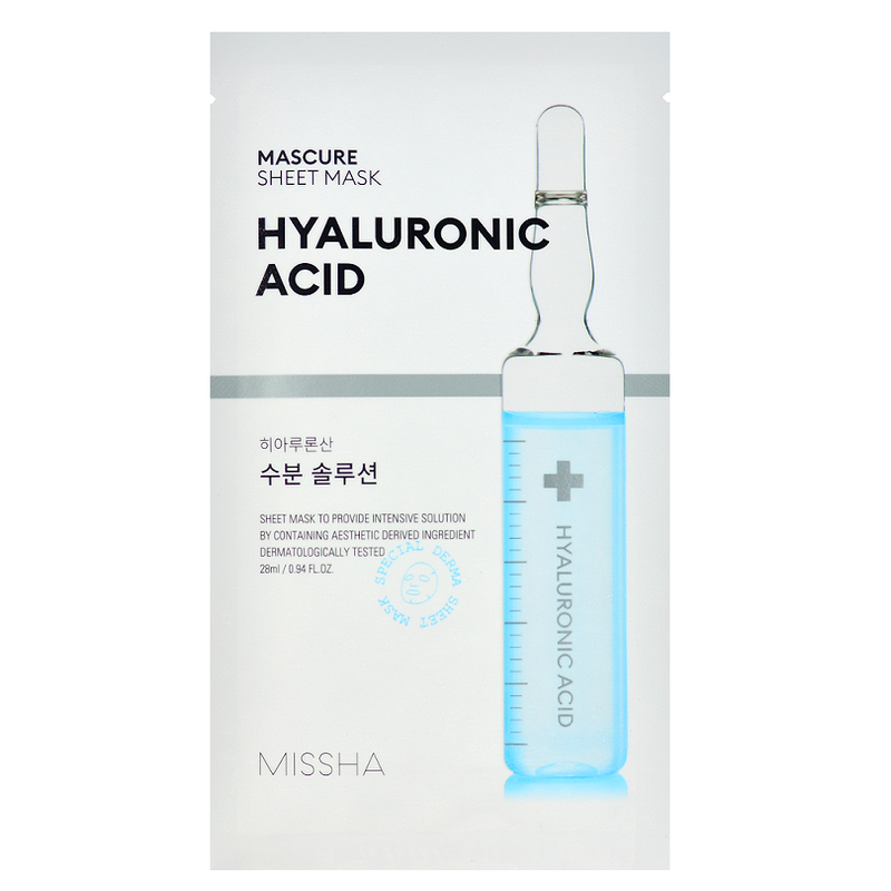 MISSHA Mascure Hydra Solution Sheet Mask - Hyaluronic Acid -- Shop Korean Japanese Taiwanese skincare in Canada & USA at Chuusi.ca