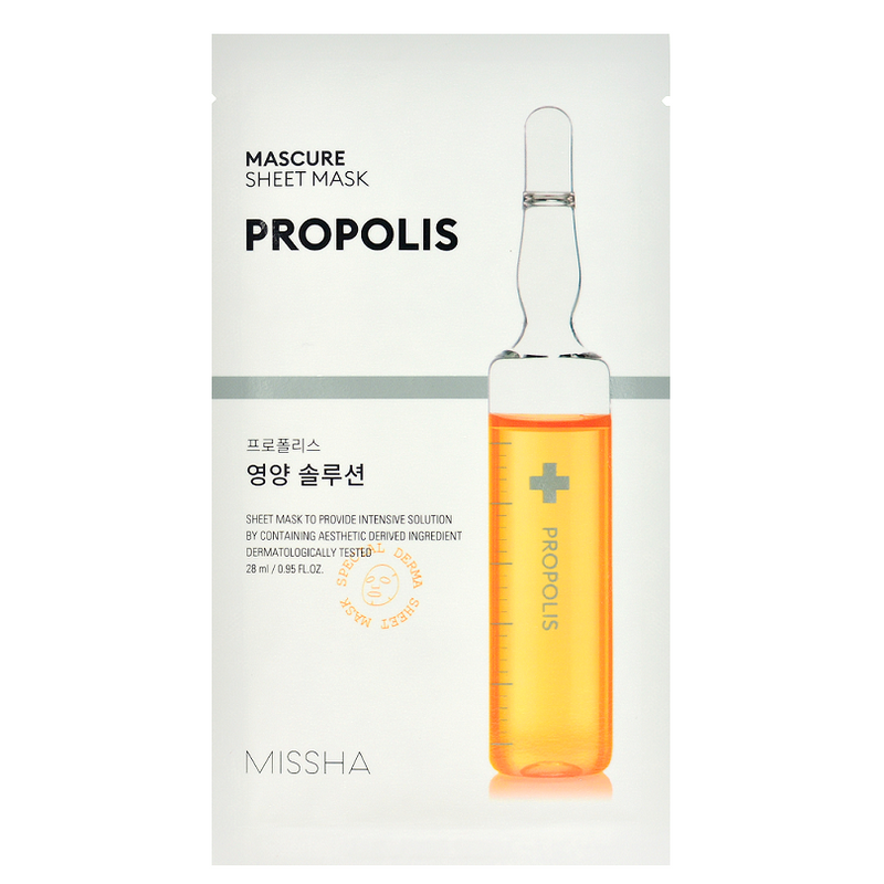 MISSHA Mascure Nutrition Solution Sheet Mask - Propolis -- Shop Korean Japanese Taiwanese Skincare in Canada & USA at Chuusi.ca