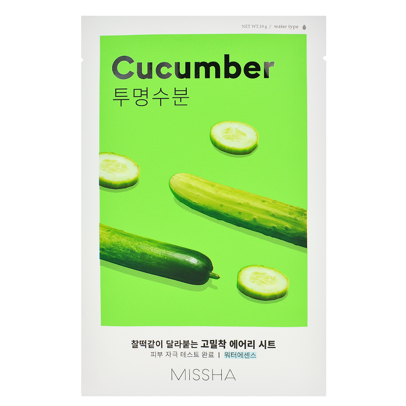 MISSHA Airy Fit Sheet Mask - Cucumber | Shop Korean Skincare in Canada & USA at Chuusi.ca