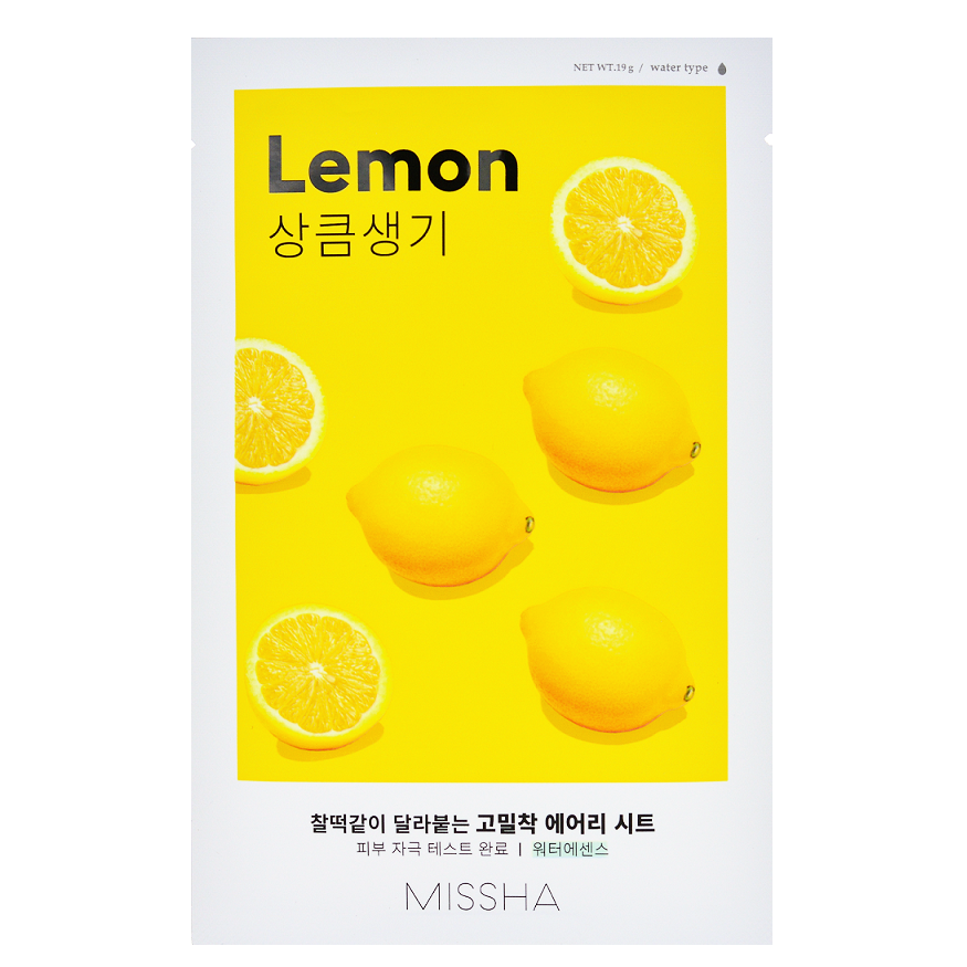 MISSHA Airy Fit Sheet Mask - Lemon | Shop Korean Skincare in Canada & USA at Chuusi.ca