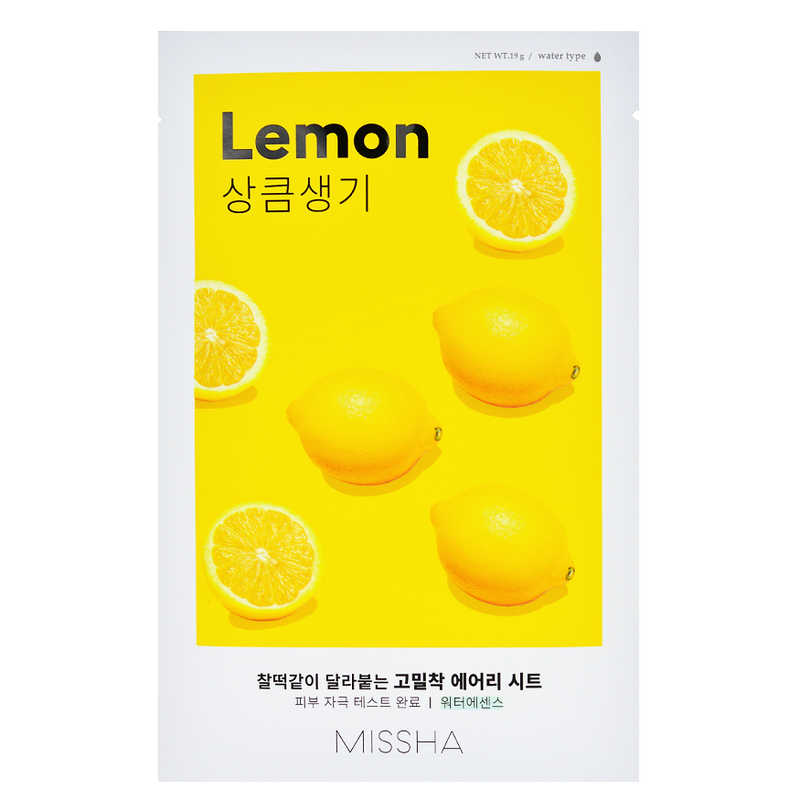 MISSHA Airy Fit Sheet Mask - Lemon | Shop Korean Skincare in Canada & USA at Chuusi.ca