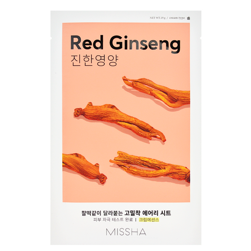 MISSHA Airy Fit Sheet Mask - Red Ginseng | Shop Korean Skincare in Canada & USA at Chuusi.ca