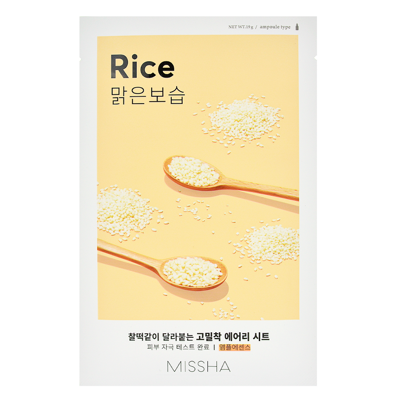 MISSHA Airy Fit Sheet Mask - Rice | Shop Korean Skincare in Canada & USA at Chuusi.ca