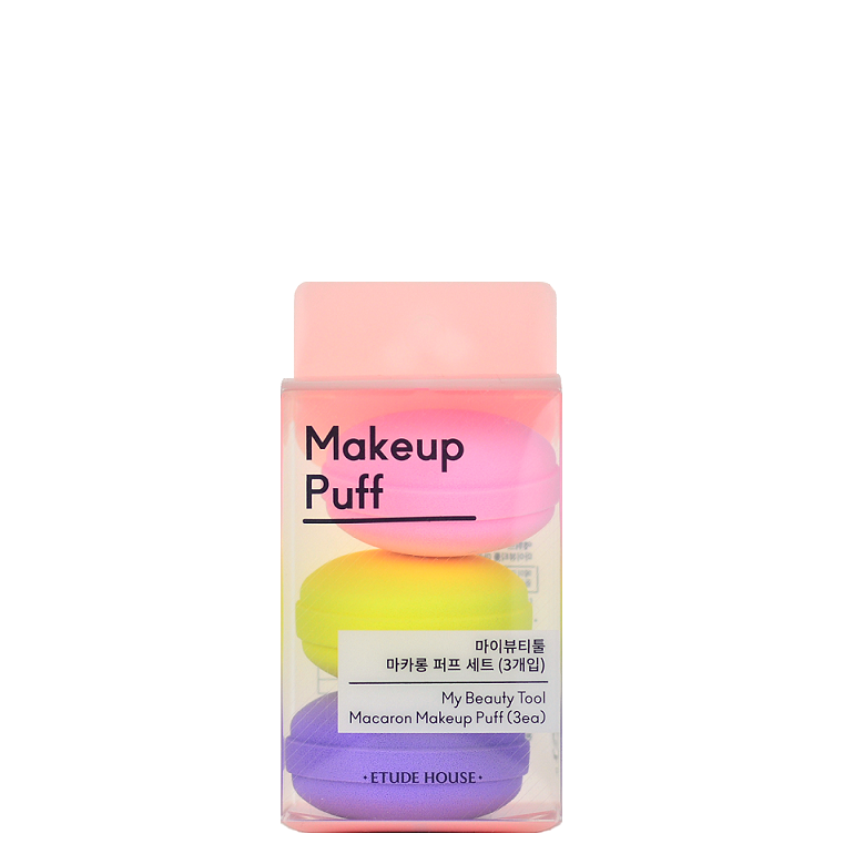 Etude House My Beauty Tool Macaron Makeup Puff (3ea) -- Shop KBeauty Canada USA -- Chuusi.ca