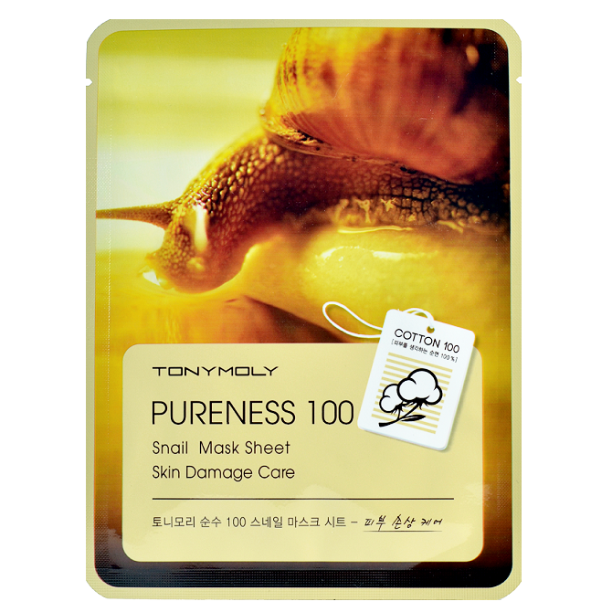 Tony Moly - Pureness 100 Snail Mask Sheet | Chuusi | Shop Korean and Taiwanese Cosmetics & Skincare at Chuusi.ca