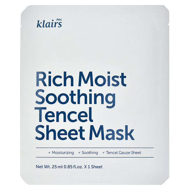 KLAIRS Rich Moist Soothing Tencel Sheet Mask -- Shop KBeauty Canada USA -- Chuusi.ca