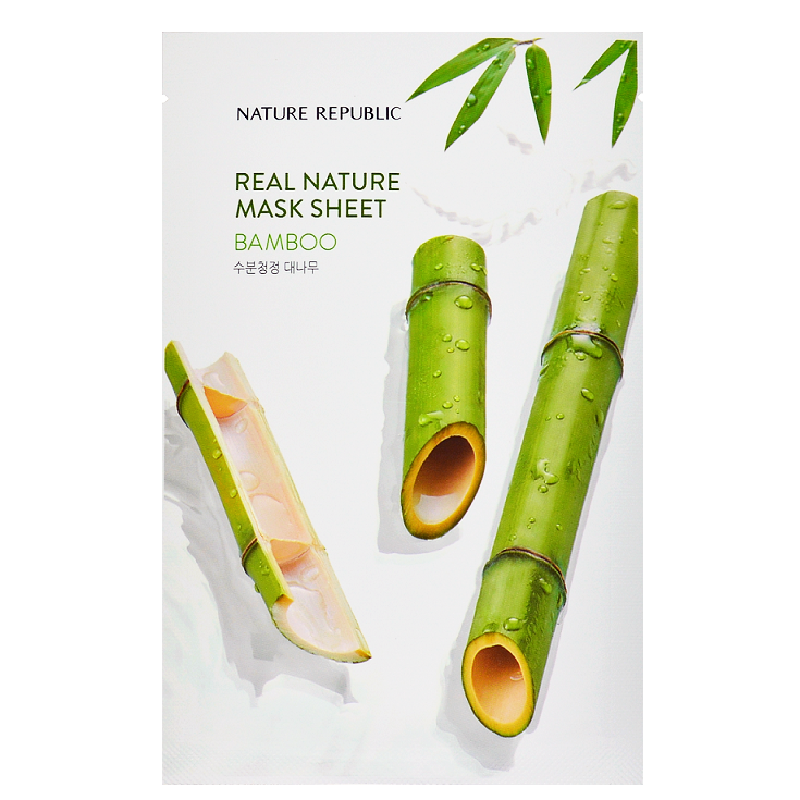NATURE REPUBLIC Real Nature Mask Sheet - Bamboo | Shop Korean Sheet Masks in Canada & USA at Chuusi.ca