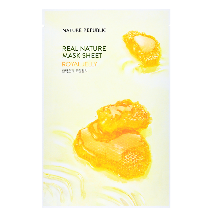 NATURE REPUBLIC Real Nature Mask Sheet - Royal Jelly | Shop Korean Sheet Masks in Canada & USA at Chuusi.ca