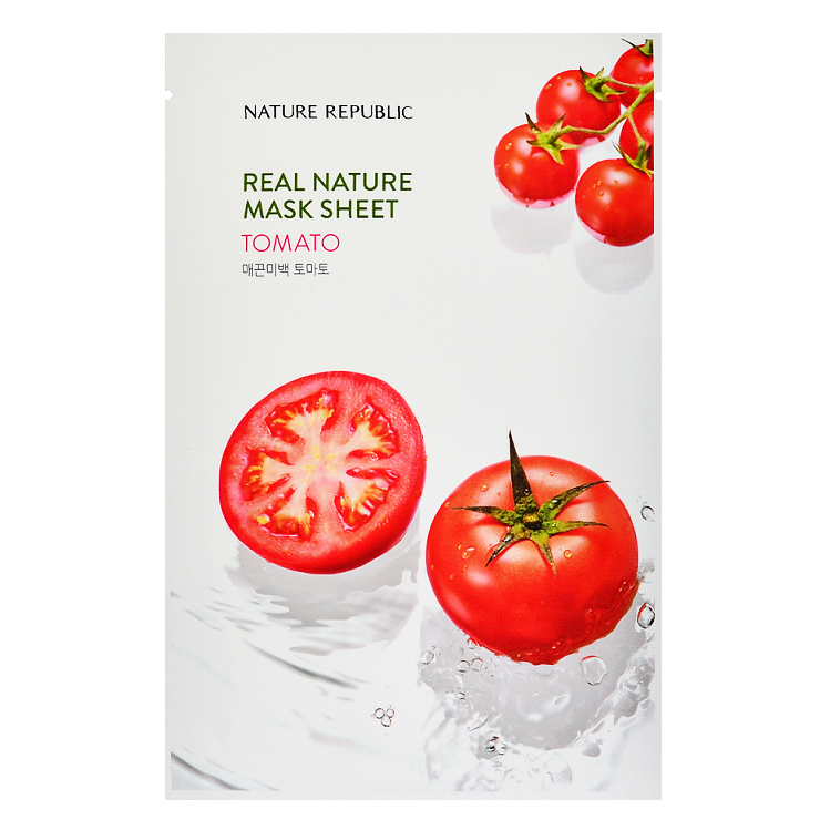 NATURE REPUBLIC Real Nature Mask Sheet - Tomato | Shop Korean Sheet Masks in Canada & USA at Chuusi.ca