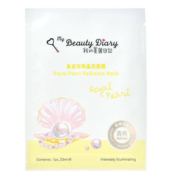 MY BEAUTY DIARY Royal Pearl Radiance Mask -- Shop Taiwanese sheet masks -- Chuusi.ca