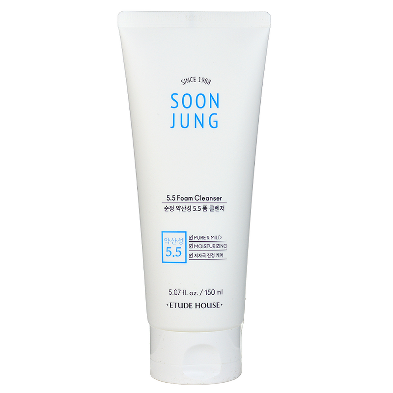 Etude House SoonJung 5.5 Foam Cleanser -- Shop Korean Japanese Taiwanese skincare in Canada & USA at Chuusi.ca