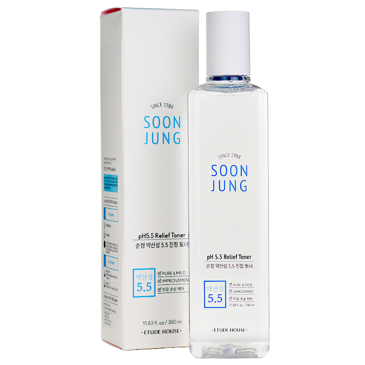 ETUDE HOUSE SoonJung pH 5.5 Relief Toner (350ml Jumbo) -- Shop Korean Japanese Taiwanese Skincare in Canada & USA at Chuusi.ca