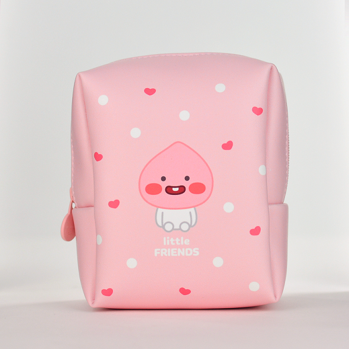 KAKAO FRIENDS Little Friends Square Pouch - Little Apeach (Pink) -- Chuusi.ca