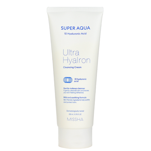 Missha Super Aqua Ultra Hyalron Cleansing Cream -- Shop KBeauty Canada USA -- Chuusi.ca