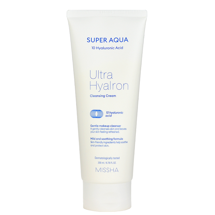 Missha Super Aqua Ultra Hyalron Cleansing Cream -- Shop KBeauty Canada USA -- Chuusi.ca