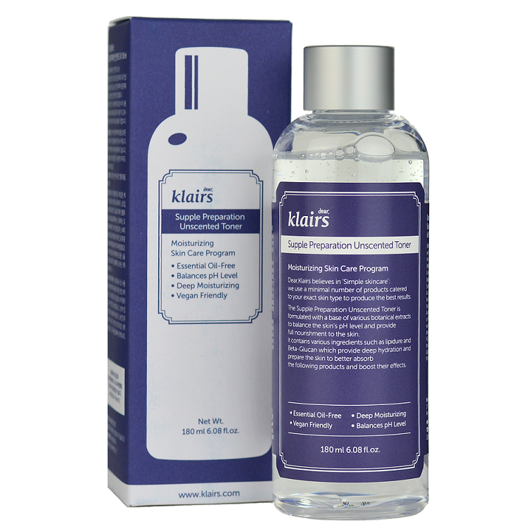 KLAIRS Supple Preparation Unscented Toner -- Shop Korean Japanese Taiwanese skincare in Canada & USA at Chuusi.ca