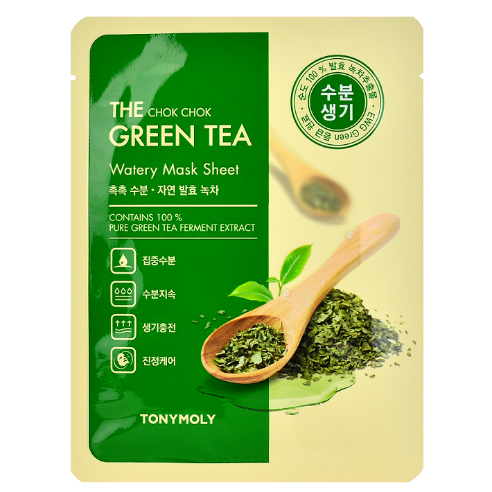 TONY MOLY The Chok Chok Green Tea Watery Mask Sheet -- Shop KBeauty in Canada & USA at Chuusi.ca