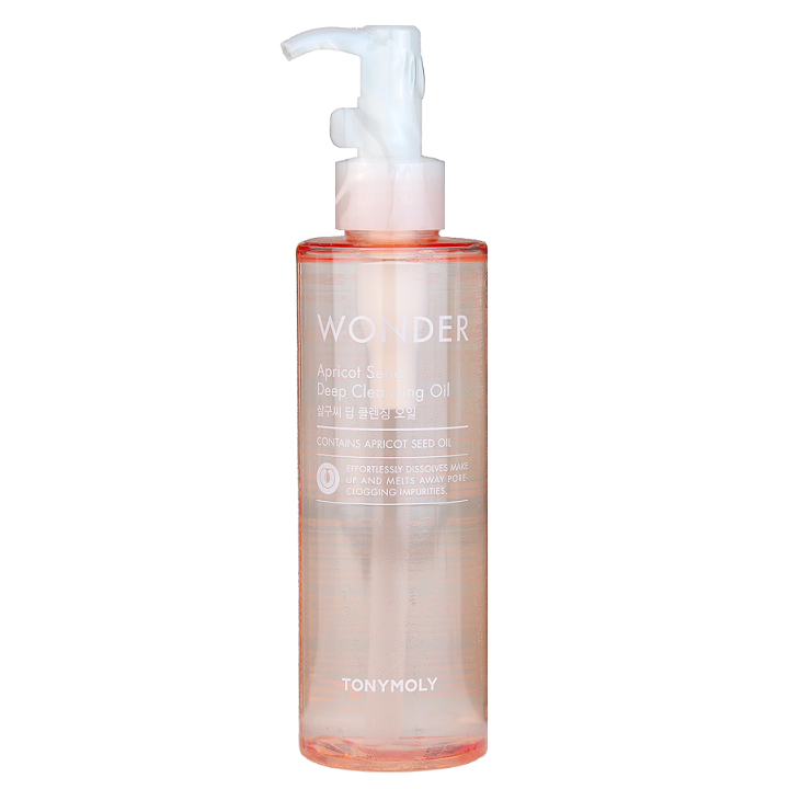 Tony Moly Wonder Apricot Seed Deep Cleansing Oil -- Shop Korean Japanese Taiwanese skincare in Canada & USA at Chuusi.ca
